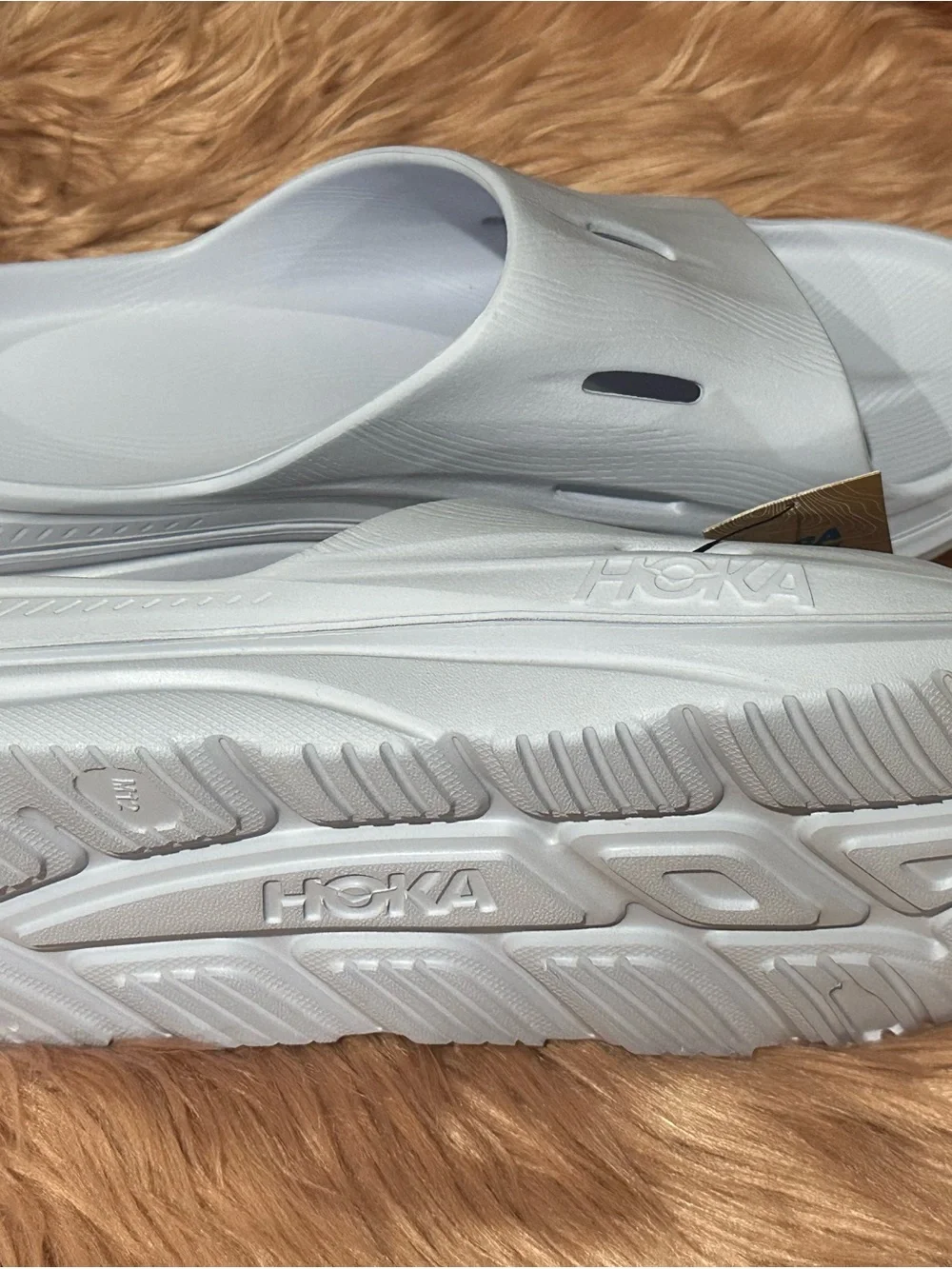 Hoka ORA RECOVERY (ETHER) Slide Sandals with Branded Tag